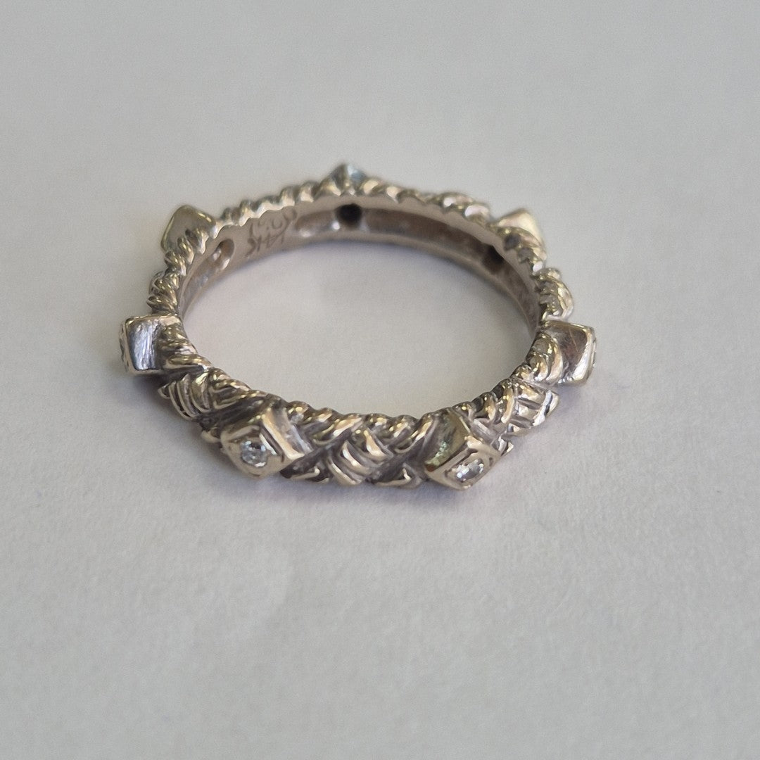 ANILLITO ORO BLANCO 10 K 3,60 GRMS (SEMINUEVO)