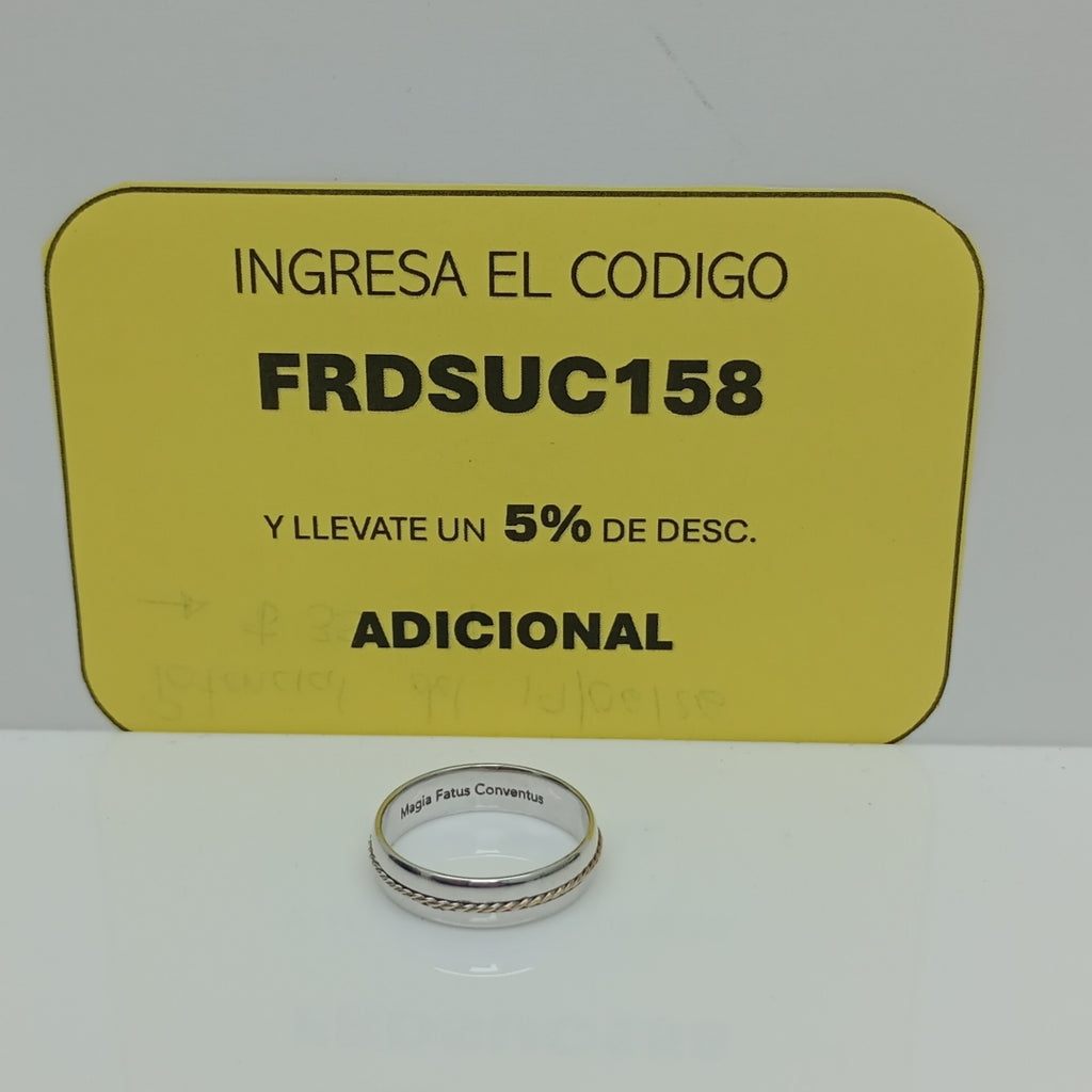 ARGOLLA ORO BLANCO 14 K 5,60 GRMS (SEMINUEVO)