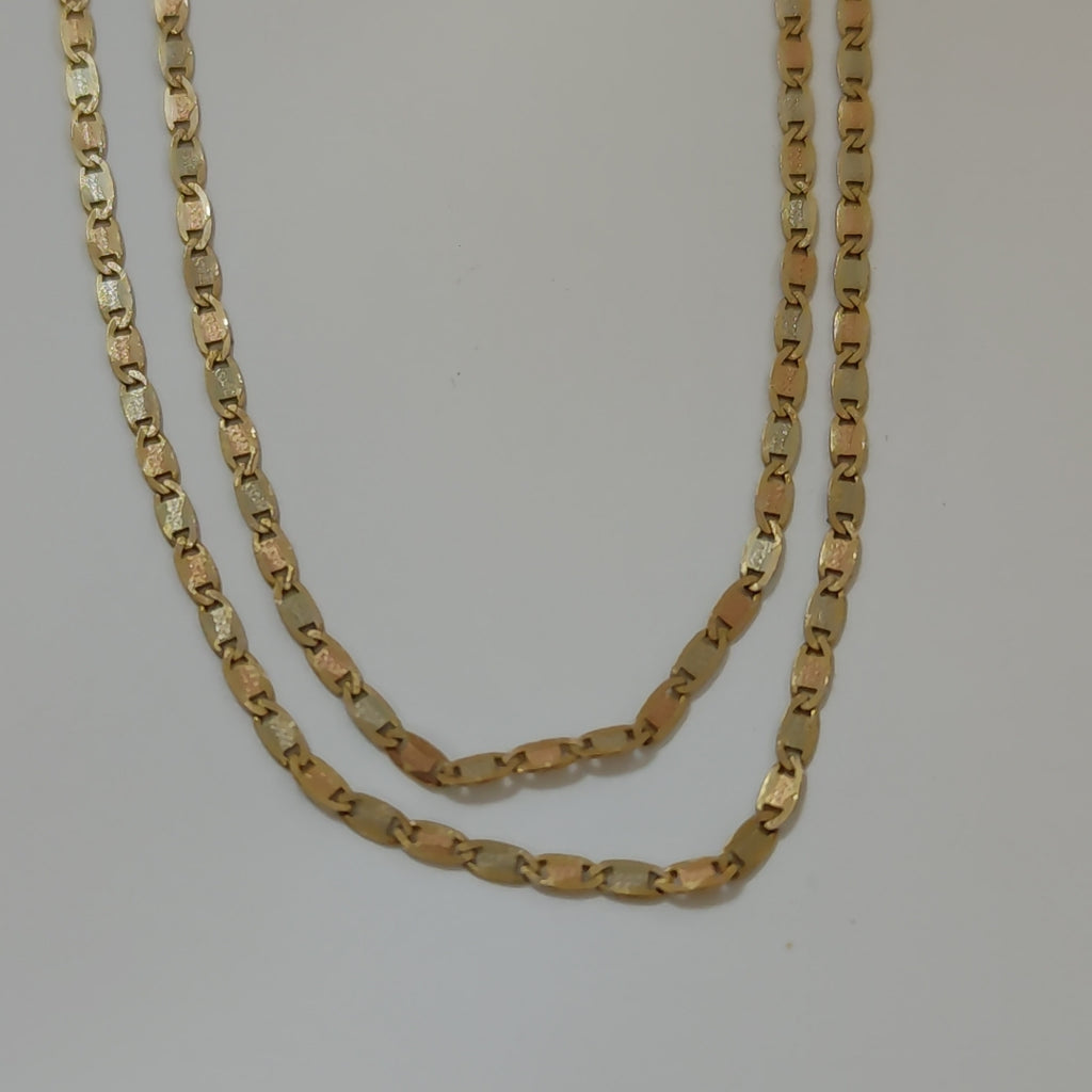 CADENA ORO COMBINADO 14 K 4,50 GRMS (SEMINUEVO)