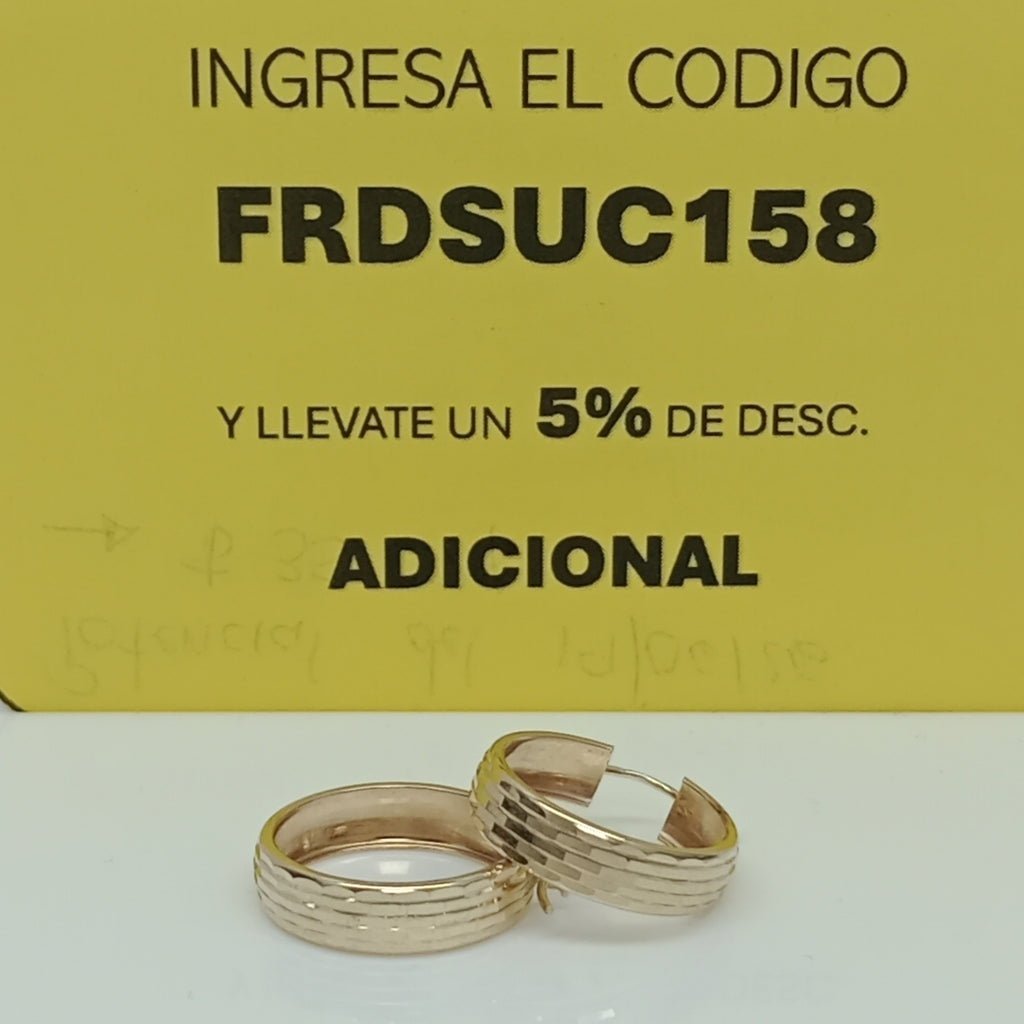 ARRACADAS PAR ORO 10 K 2.8 GRMS (SEMINUEVO)