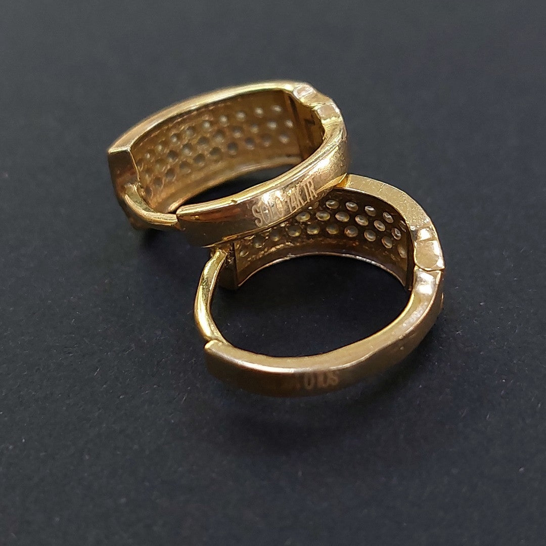 ARETES PAR ORO 14 K 2.8 GRMS (SEMINUEVO)