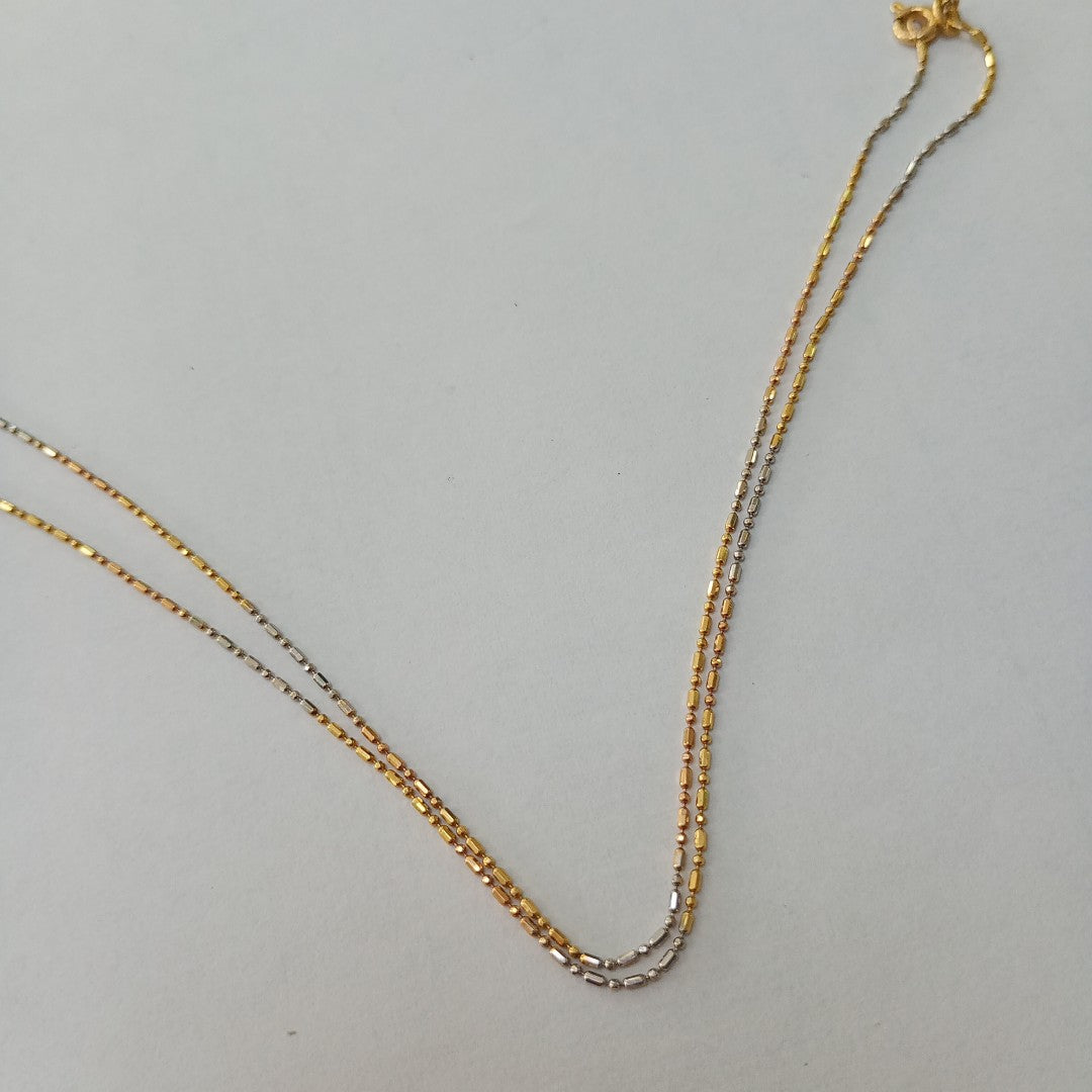 CADENA ORO,ORO BLANCO 14 K 1,80 GRMS (SEMINUEVO)