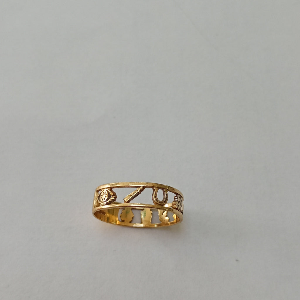 ARGOLLA DE LA SUERTE ORO 14 K 2,40 GRMS (SEMINUEVO)
