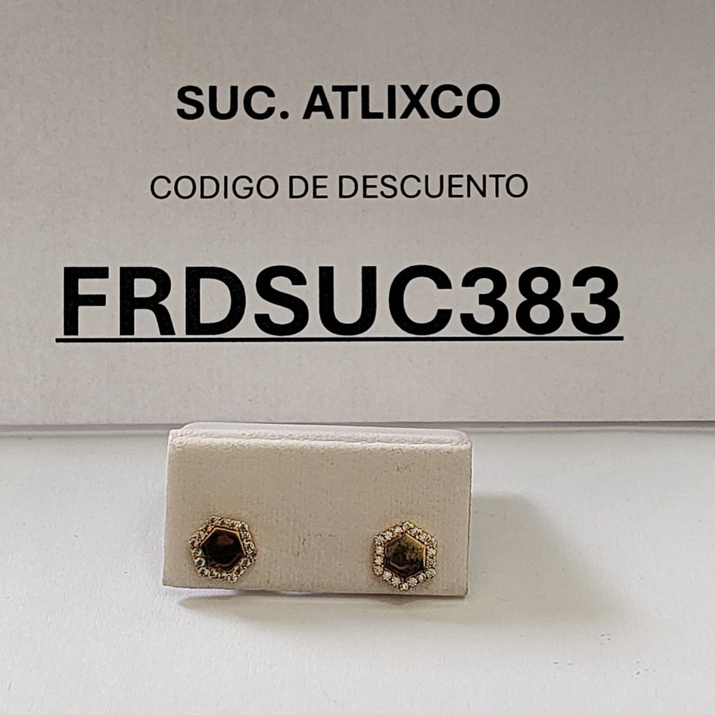 BROQUELES ORO 14K 1.2 (NUEVO)