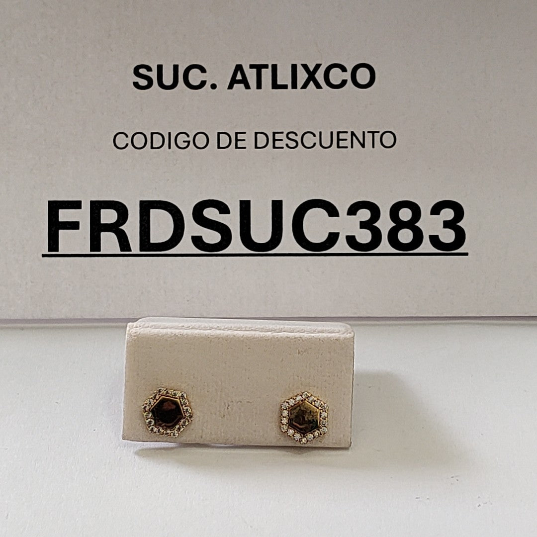BROQUELES ORO 14K 1.2 (NUEVO)