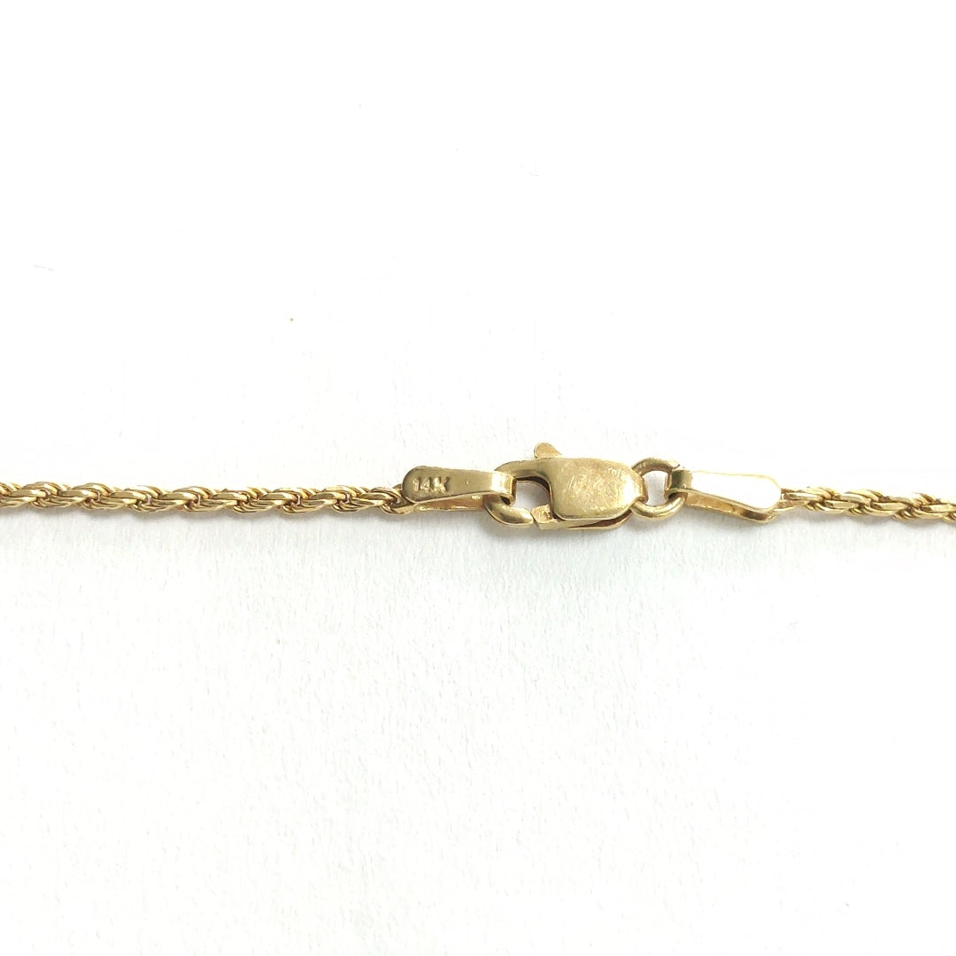 CADENA, DIJE ORO 14 K 4.7 GRMS (SEMINUEVO)