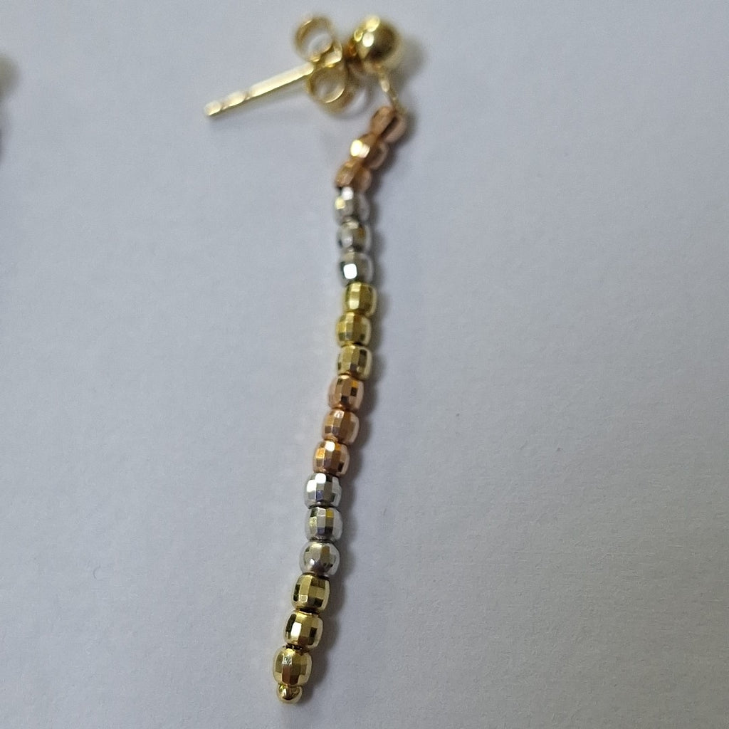 BROQUELES PAR ORO, ORO COMBINADO 14 K 2 GRMS (SEMINUEVO)
