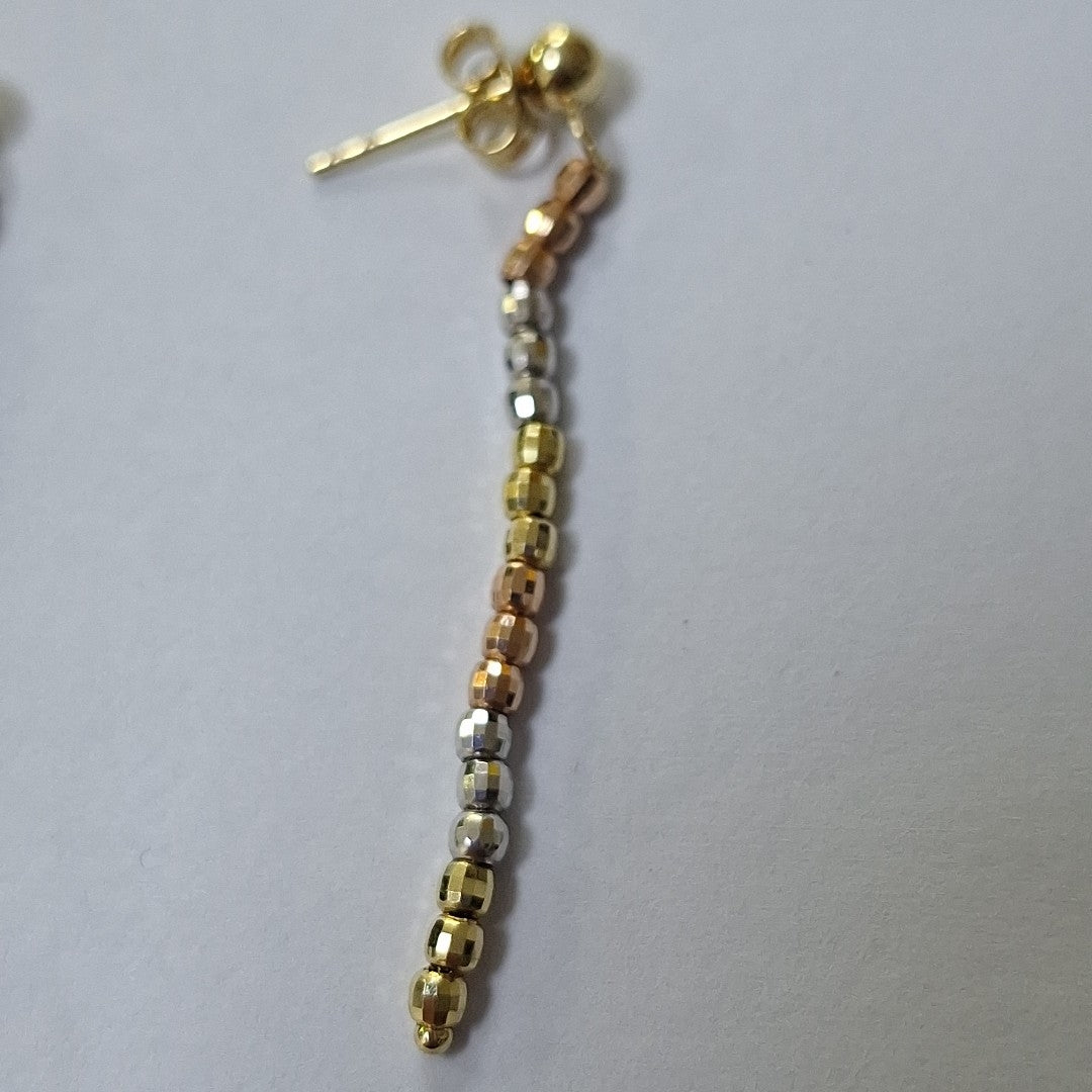 BROQUELES PAR ORO, ORO COMBINADO 14 K 2 GRMS (SEMINUEVO)