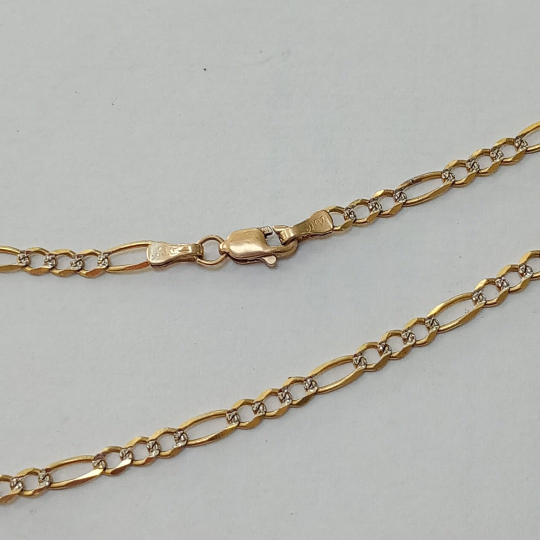 CADENA, MEDALLA RELIGIOSA ORO 10 K 5.8 GRMS (SEMINUEVO)