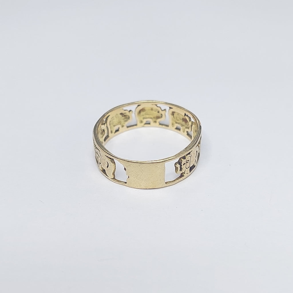 ARGOLLA DE LA SUERTE ORO 14 K 2,60 GRMS (SEMINUEVO)