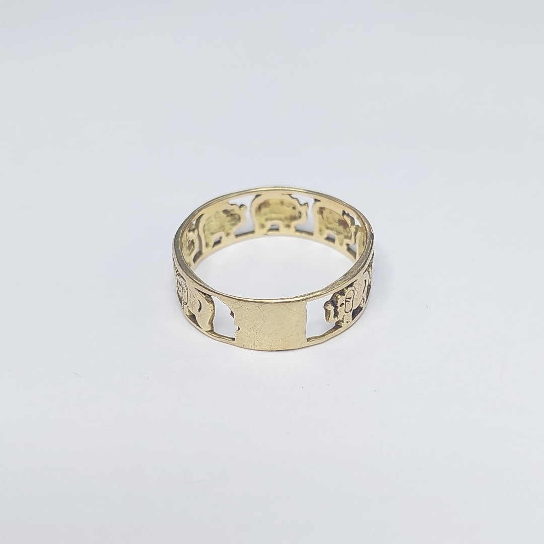 ARGOLLA DE LA SUERTE ORO 14 K 2,60 GRMS (SEMINUEVO)