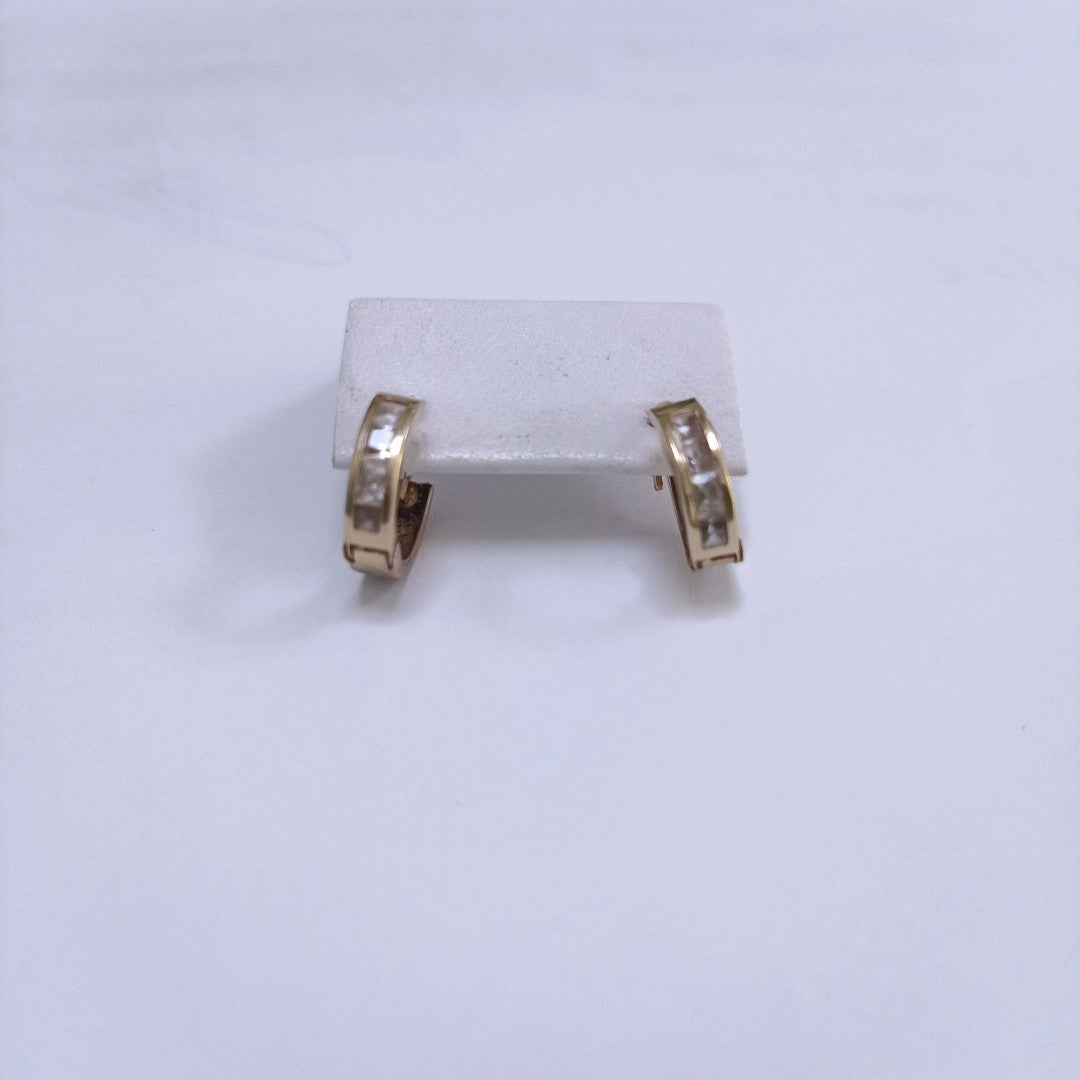 ARRACADAS PAR ORO 14 K 1.3 GRMS (SEMINUEVO)