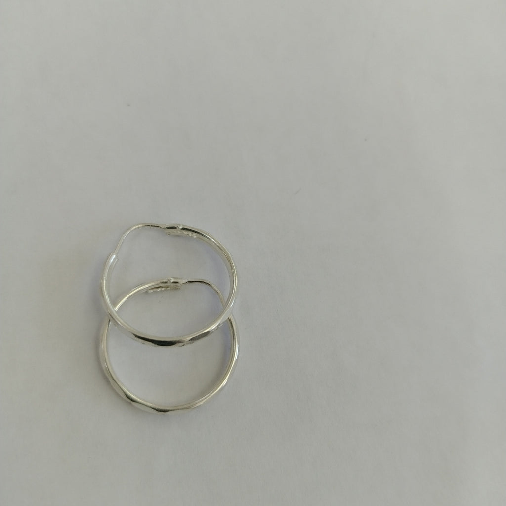 PAR ARRACADAS FACETADA PLATA .925 2.1 GR (NUEVO)