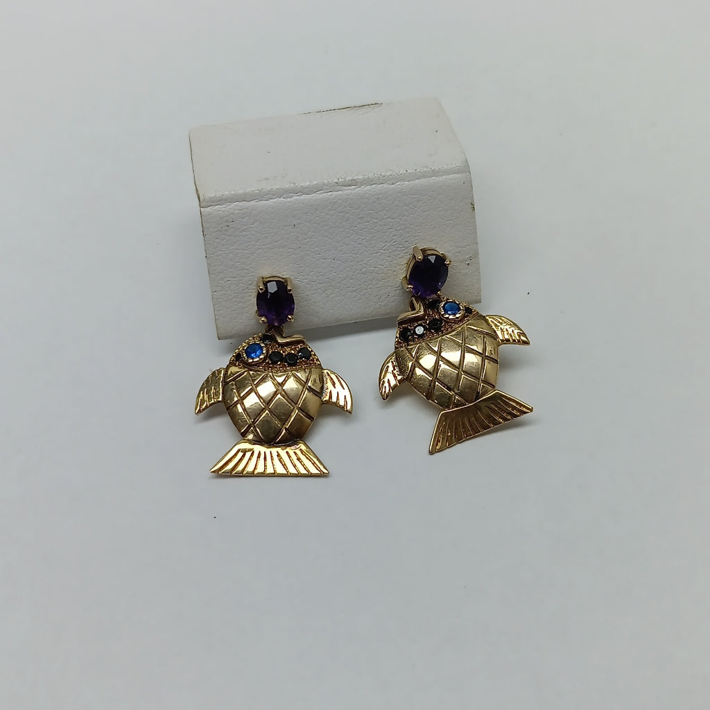 BROQUELES PAR ORO 14 K 4.7 GRMS (SEMINUEVO)