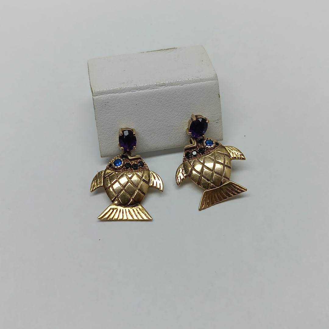 BROQUELES PAR ORO 14 K 4.7 GRMS (SEMINUEVO)