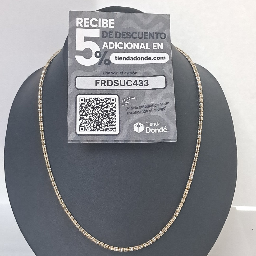 CADENA ORO, ORO COMBINADO 14 K 9.3 GRMS (SEMINUEVO)
