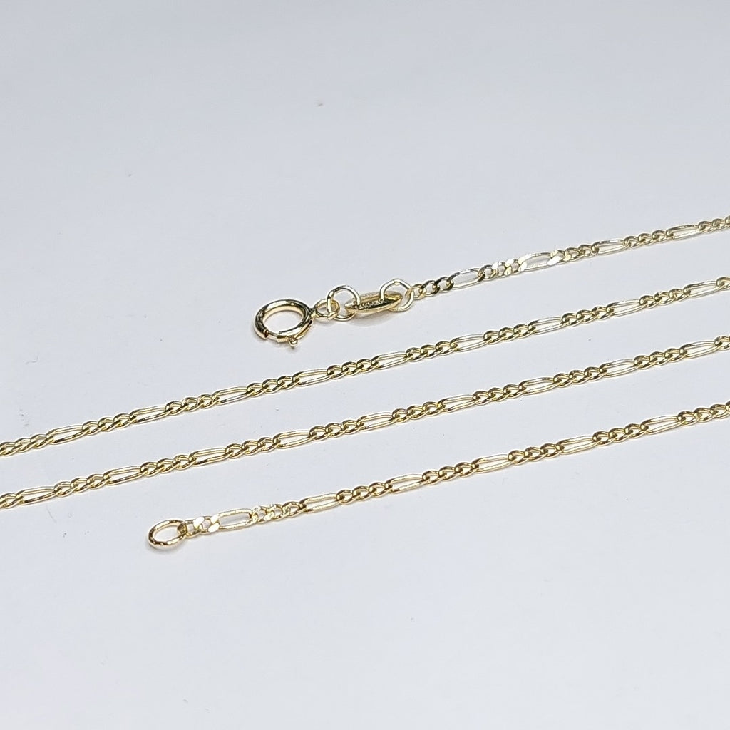 CADENAS TEJIDO 3X1 ORO 14K 55 CM 2.4 GR (NUEVO)