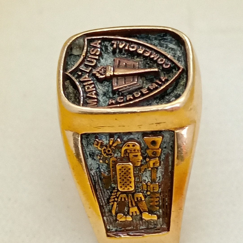 ANILLO DE GRADUACIÓN ORO 14 K 7,70 GRMS (SEMINUEVO)
