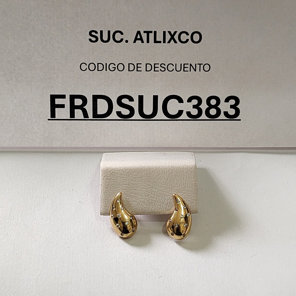 BROQUELES ORO 14K 2.1 (NUEVO)
