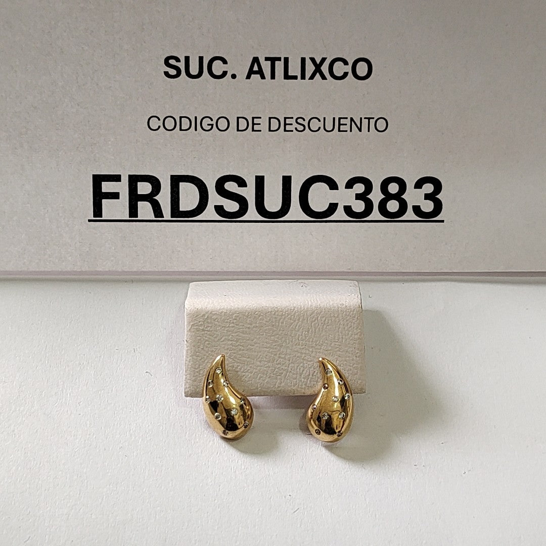 BROQUELES ORO 14K 2.1 (NUEVO)