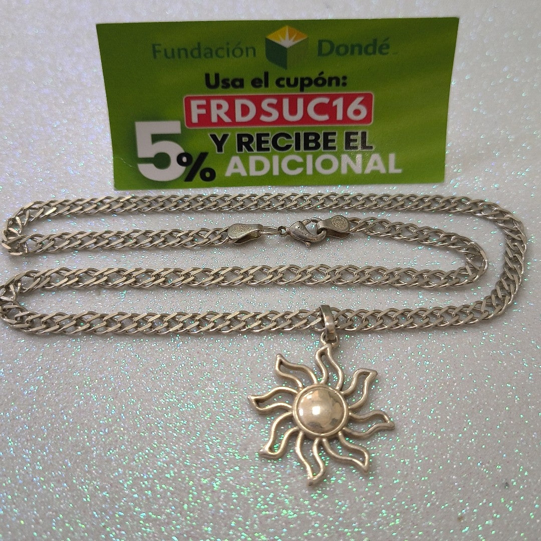 CADENA,DIJE PLATA 17,80 GRMS (SEMINUEVO)