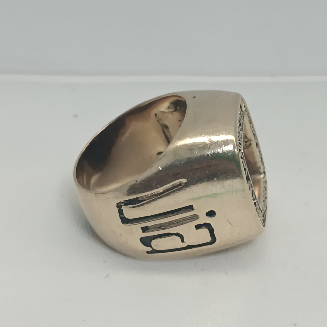 ANILLO DE GRADUACIÓN ORO 8 K 18.4 GRMS (SEMINUEVO)