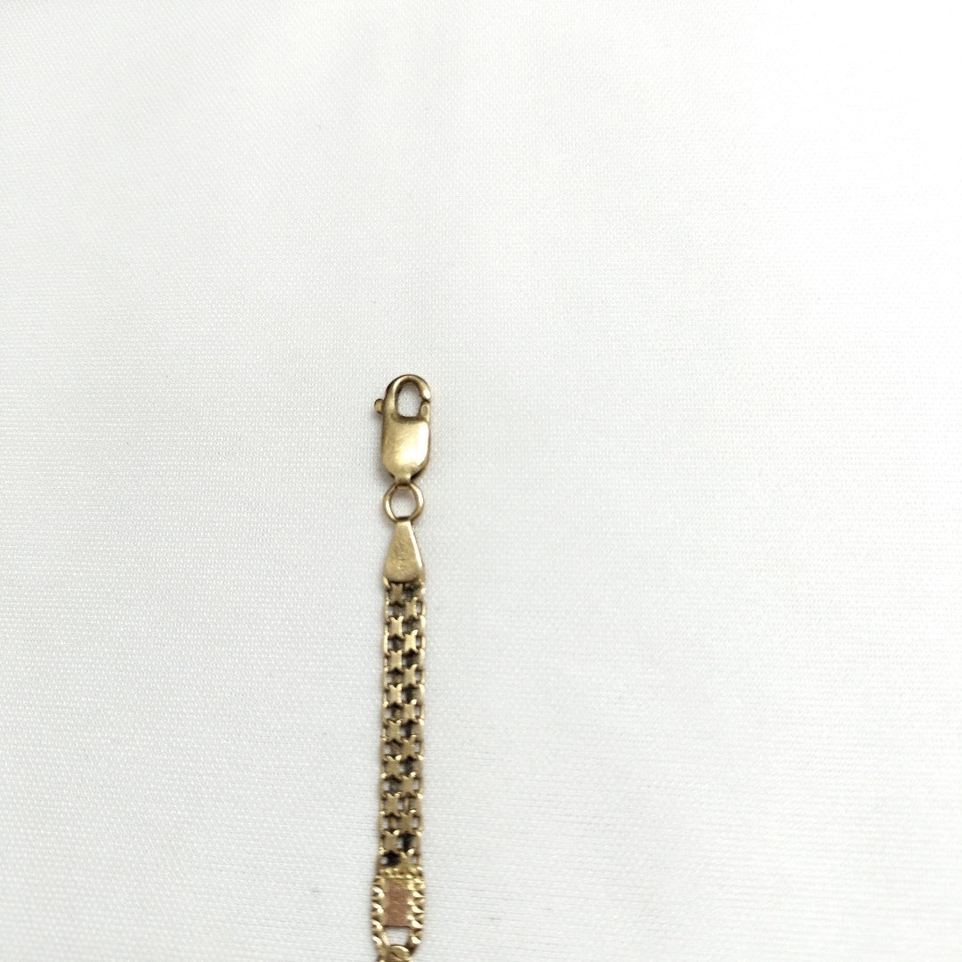 PULSERA ORO, ORO COMBINADO 14 K 5.4 GRMS (SEMINUEVO)