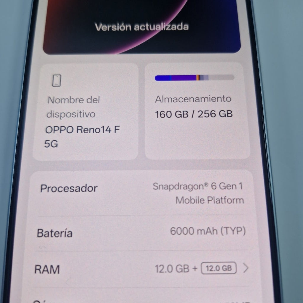CELULAR OPPO RENO 14 F CPH2743 (2025) 256 GB 12 GB RAM (SEMINUEVO)