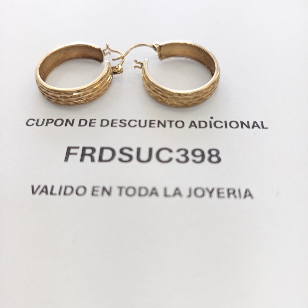 ARRACADAS PAR ORO 8 K 2.8 GRMS (SEMINUEVO)