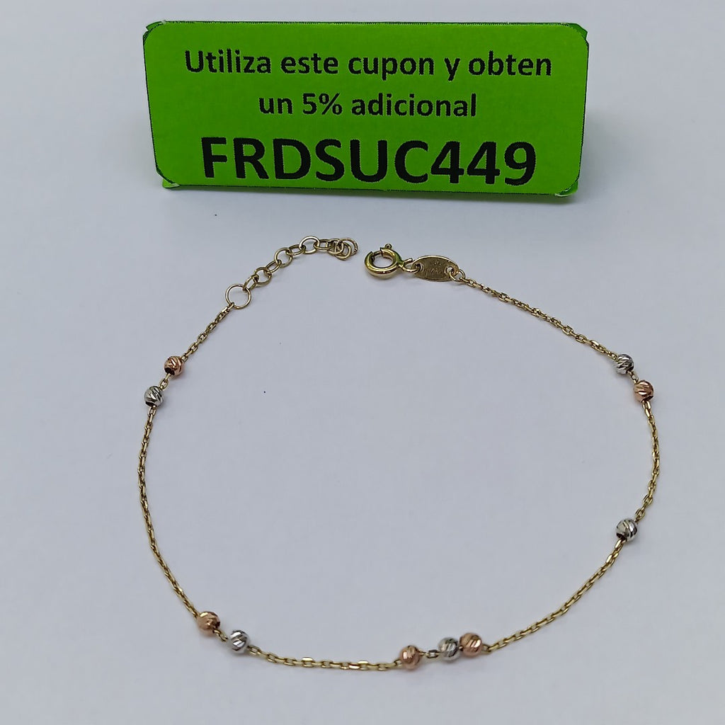 PULSERA ORO,ORO COMBINADO 14 K 1,10 GRMS (SEMINUEVO)