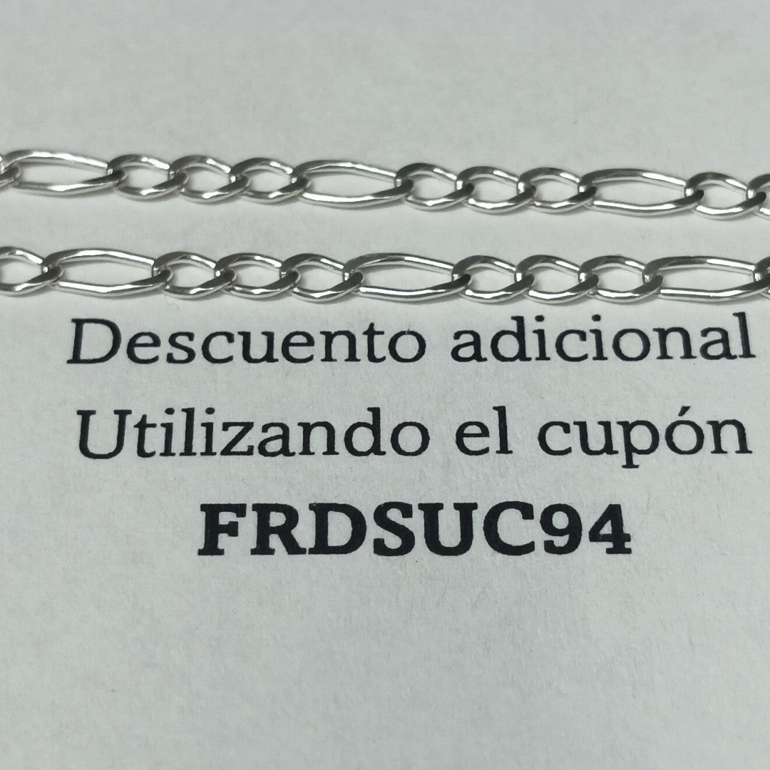 CADENA 3X1 PLATA .925 60 CM 4.62 GR (NUEVO)