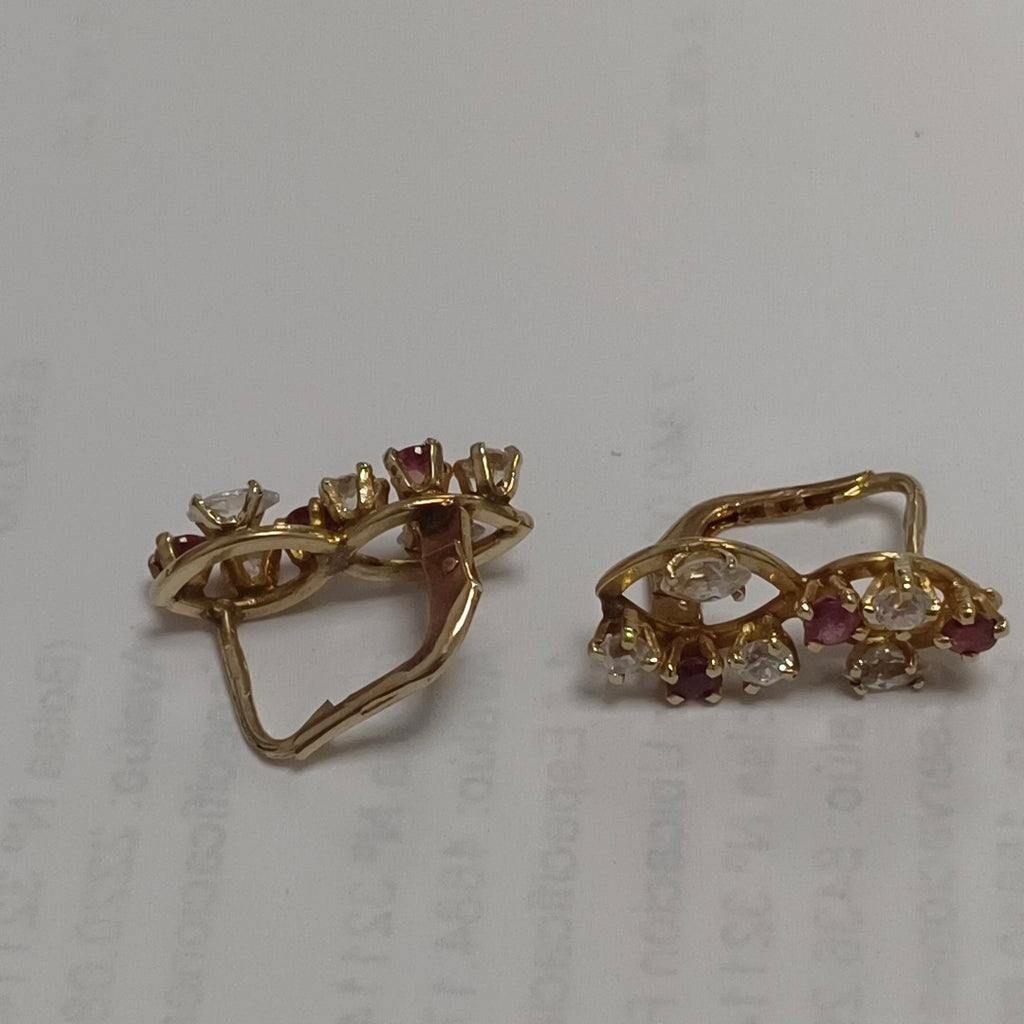 ARETES PAR ORO 14 K 2.6 GRMS (SEMINUEVO)