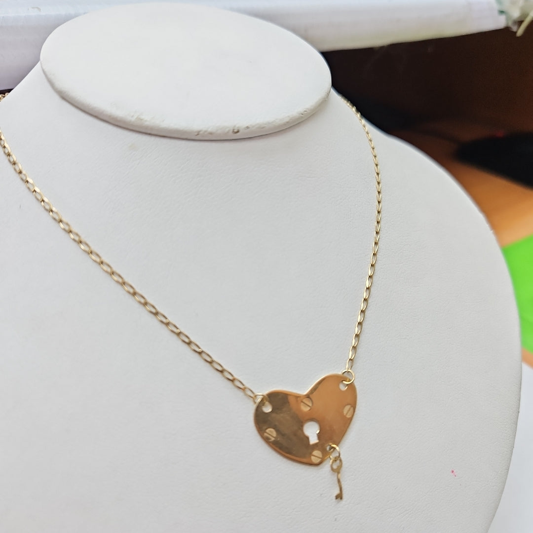 CADENA, DIJE ORO 14 K 2.9 GRMS (SEMINUEVO)