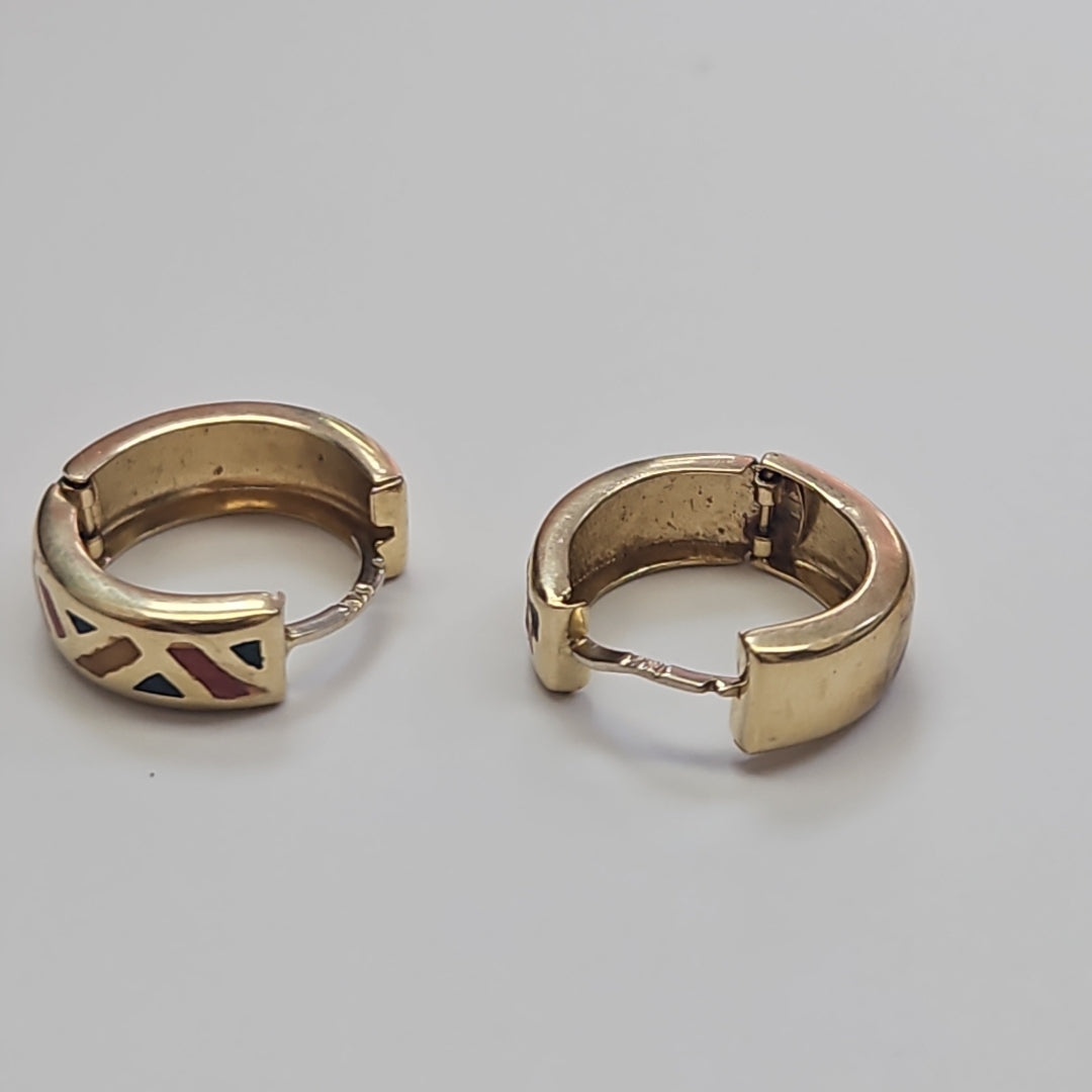 ARRACADAS PAR ORO 14 K 3.2 GRMS (SEMINUEVO)