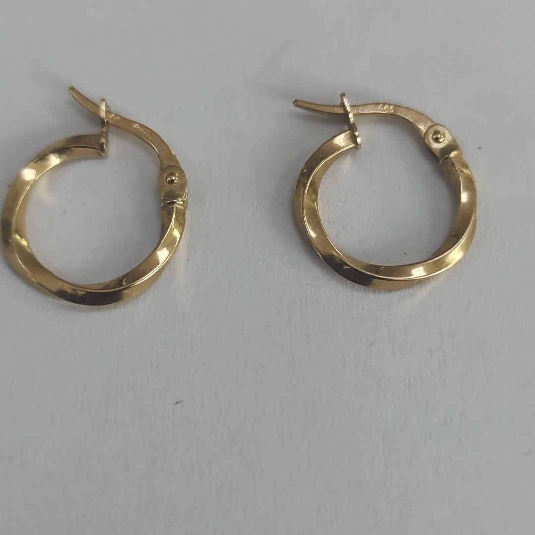 ARRACADAS PAR ORO 14 K 0.8 GRMS (SEMINUEVO)