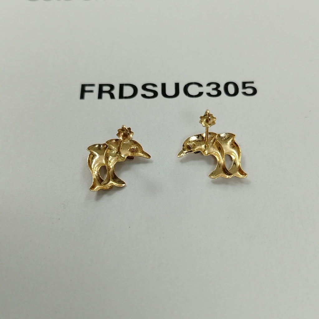 BROQUELES PAR ORO 14 K 0,70 GRMS (SEMINUEVO)