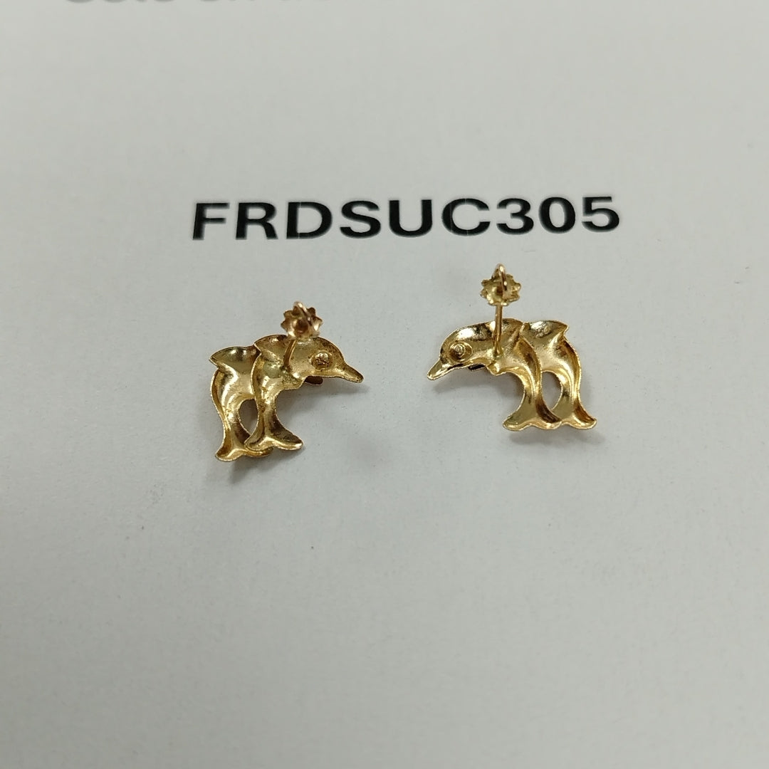 BROQUELES PAR ORO 14 K 0,70 GRMS (SEMINUEVO)