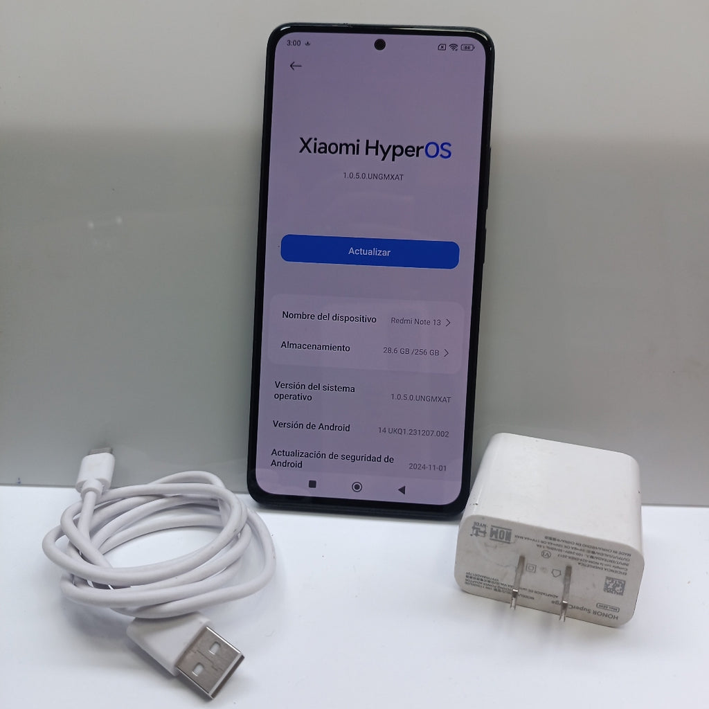 CELULAR XIAOMI REDMI NOTE 13 23129RA5FL (2024) 256 GB 8 GB RAM (SEMINUEVO)