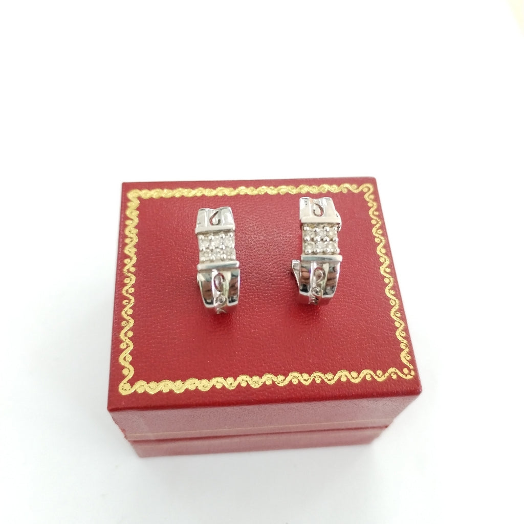 ARETES PAR ORO, ORO BLANCO 14 K 5.3 GRMS (SEMINUEVO)