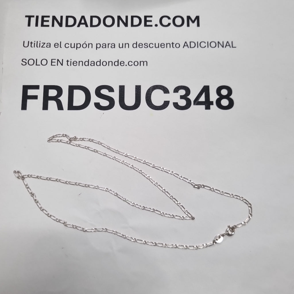 CADENA TEJIDO 1X1 PLATA .925 55 CM 2.9 GR (NUEVO)