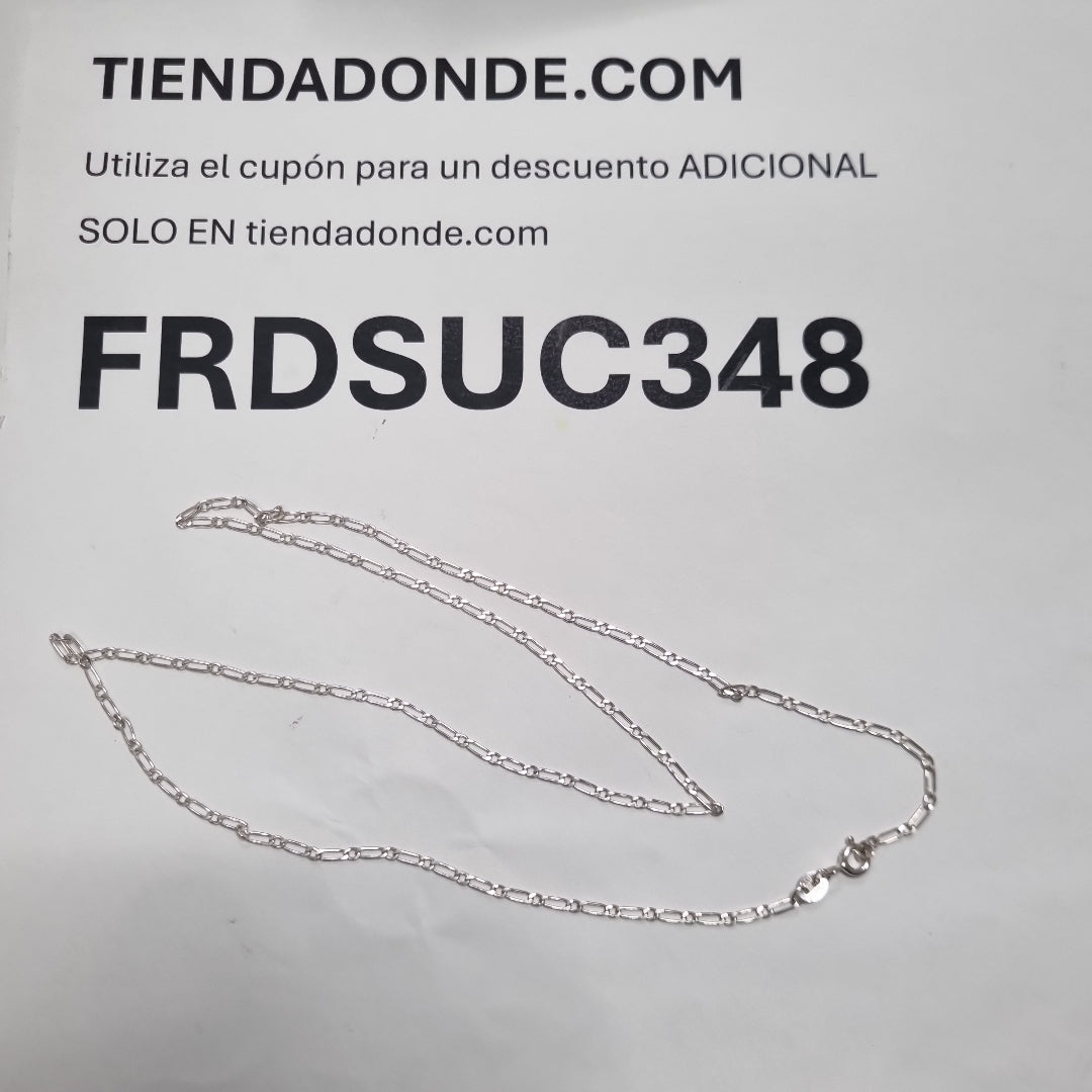 CADENA TEJIDO 1X1 PLATA .925 55 CM 2.9 GR (NUEVO)