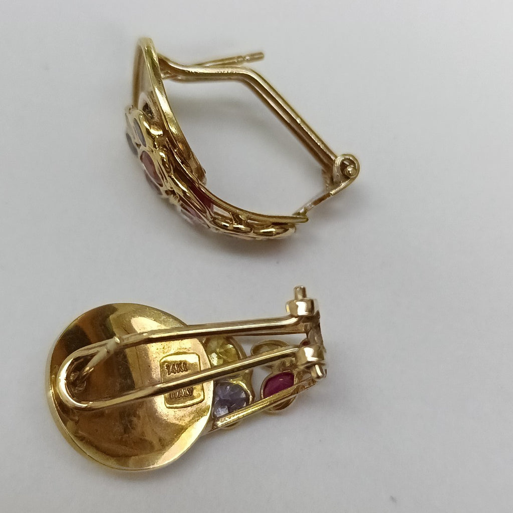 ARETES PAR ORO 14 K 7.4 GRMS (SEMINUEVO)