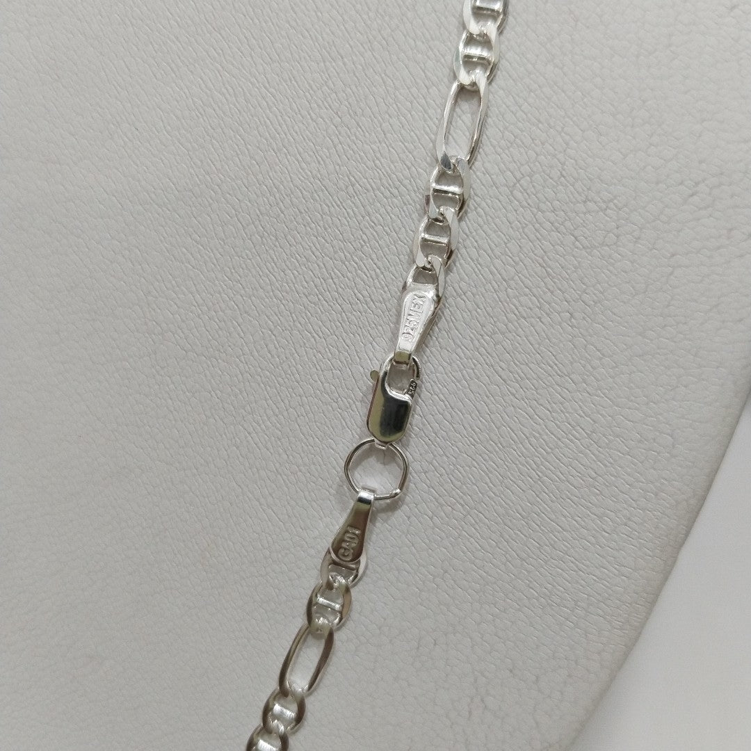 CADENA TEJIDO MARINERO PLATA .925 55 CM 7.9 GR (NUEVO)