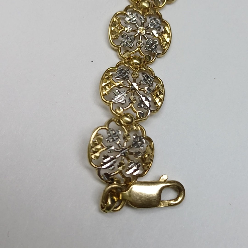 PULSERA ORO, ORO COMBINADO 14 K 6.9 GRMS (SEMINUEVO)