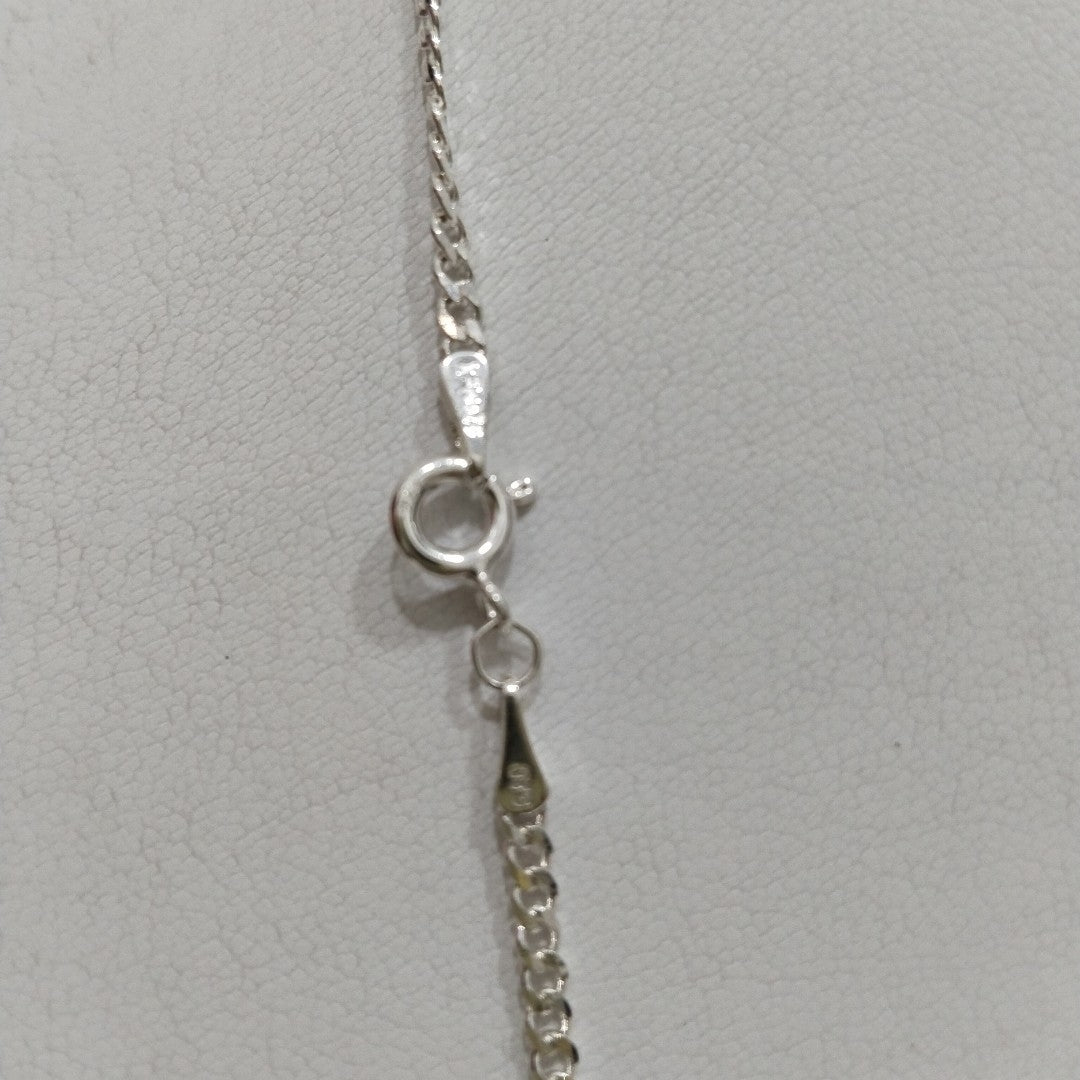 CADENA TEJIDO BARBADO PLATA .925 60 CM 5.7 GR (NUEVO)