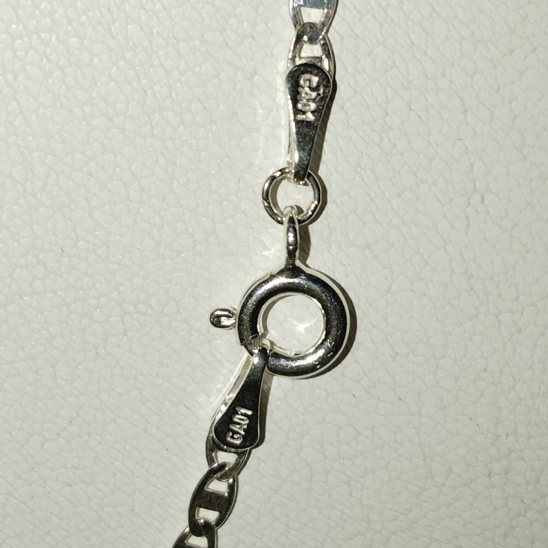 CADENA TEJIDO ESPEJO PLATA .925 55 CM 3.8 GR (NUEVO)