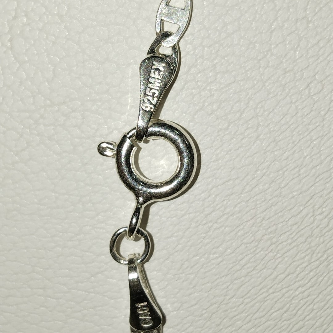 CADENA TEJIDO ESPEJO PLATA .925 55 CM 3.8 GR (NUEVO)