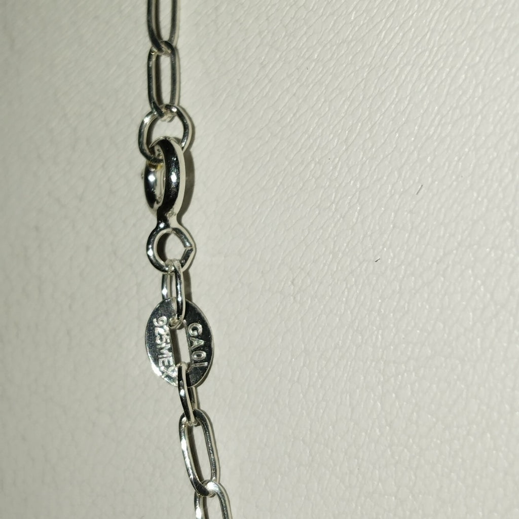 CADENA TEJIDO ESLABONES PLATA .925 55 CM 2.8 GR (NUEVO)
