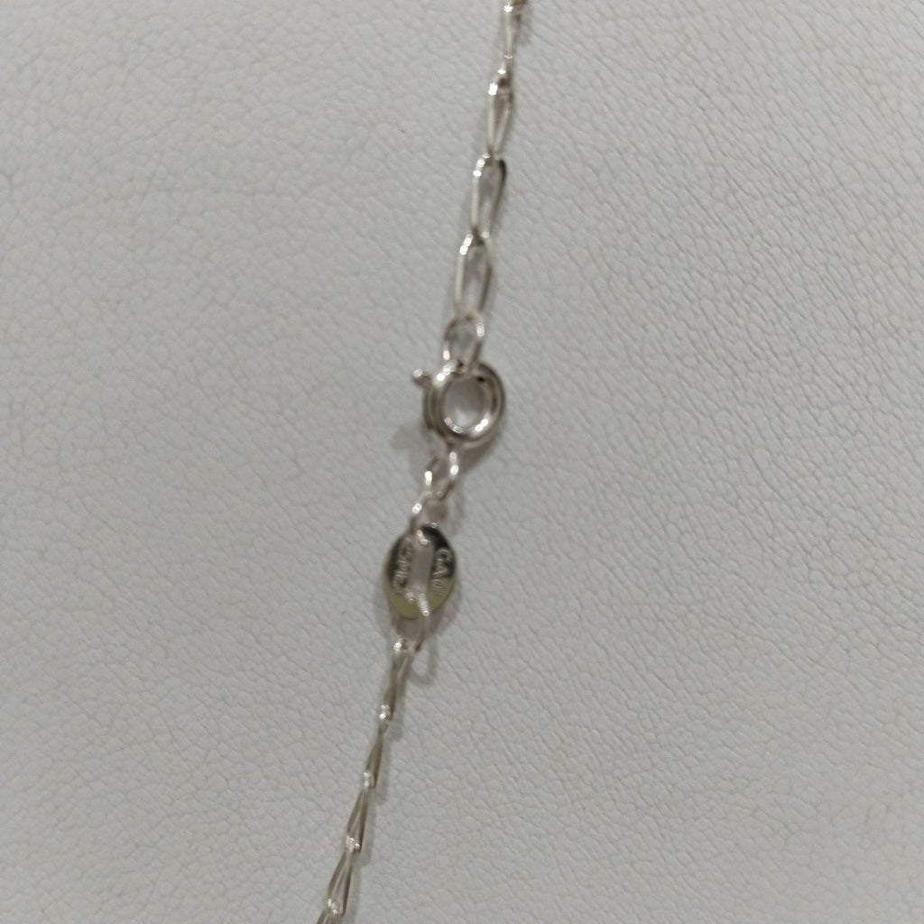CADENA TEJIDO ESLABONES PLATA .925 55 CM 2.9 GR (NUEVO)