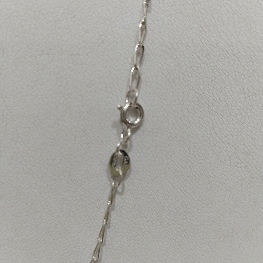 CADENA TEJIDO ESLABONES PLATA .925 55 CM 2.9 GR (NUEVO)